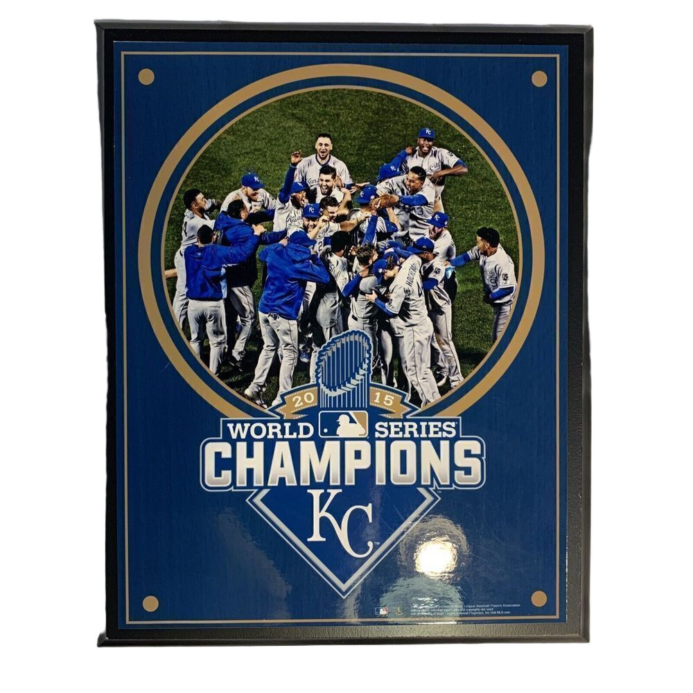 World Series 2015 Champions Kansas City Royals 2015 8x10 Plaque Steiner Sports